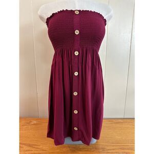 Ambiance Women's Top Off Shoulder Medium‎ Maroon